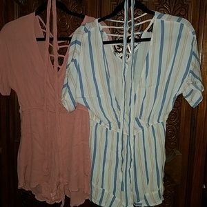 2 rue21 rompers size L